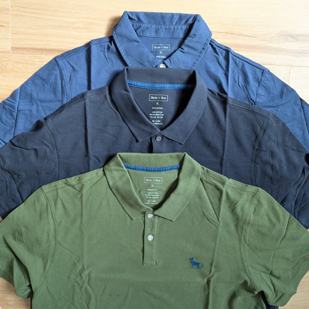 NWOT Blade + Blue Polo Shirts – 3-Piece Bundle – Men’s XL